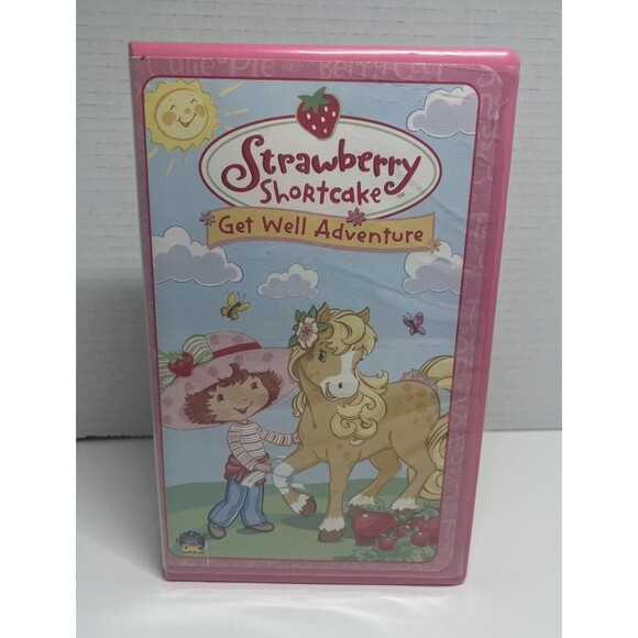 Strawberry Shortcake - Get Well Adventure (VHS, 2003) Pink Kids Movies - Picture 1 of 4